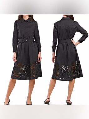 Tahari Black Shirt Dress